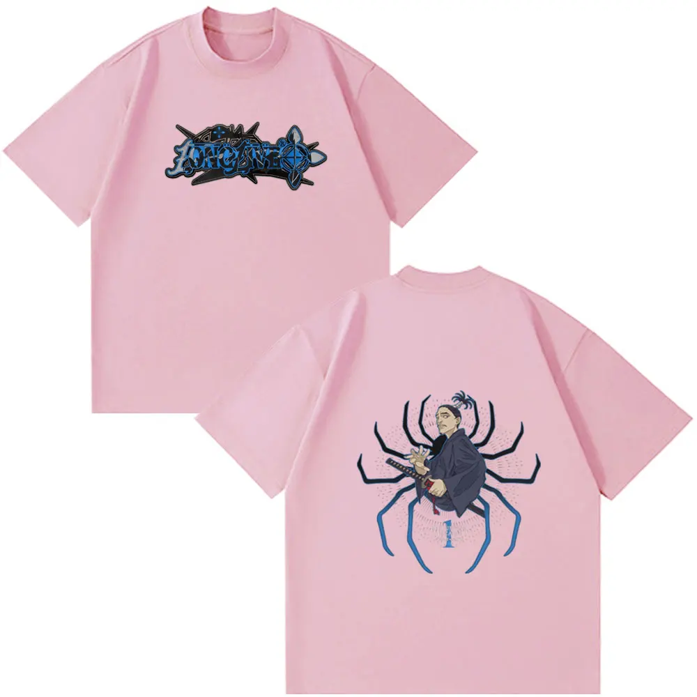 أنيمي هنتر X هنتر تي شيرت العنكبوت فانتوم فرقة Nobunaga Hazama قصيرة الأكمام التي شيرت الرجال النساء الملابس القطنية فضفاضة تي شيرت #6