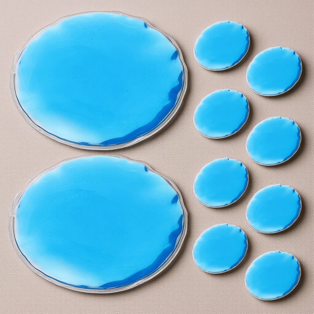 

10 шт., 7 см, охлаждающая подушечка для глаз, маска для холодной и горячей терапии для снятия усталости, гелевые пакеты для глаз, темные круги, крышка для сна, пакет со льдом