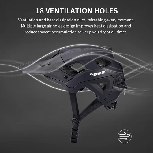 Imagen 2 del producto SEEKER nuevo casco de bicicleta de montaña todoterreno antiimpacto moldeado integrado bicicleta de carretera ultraligera hombres y mujeres casco de ciclismo al aire libre