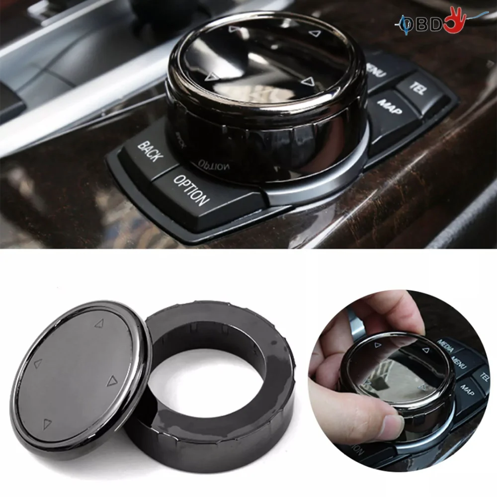 

Car Knob Cover Ceramic Crystal IDrive Multimedia Button Knob Cover For BMW E60 E61 E70 E71 E72 E66 5 Series X5 X6 Control Button