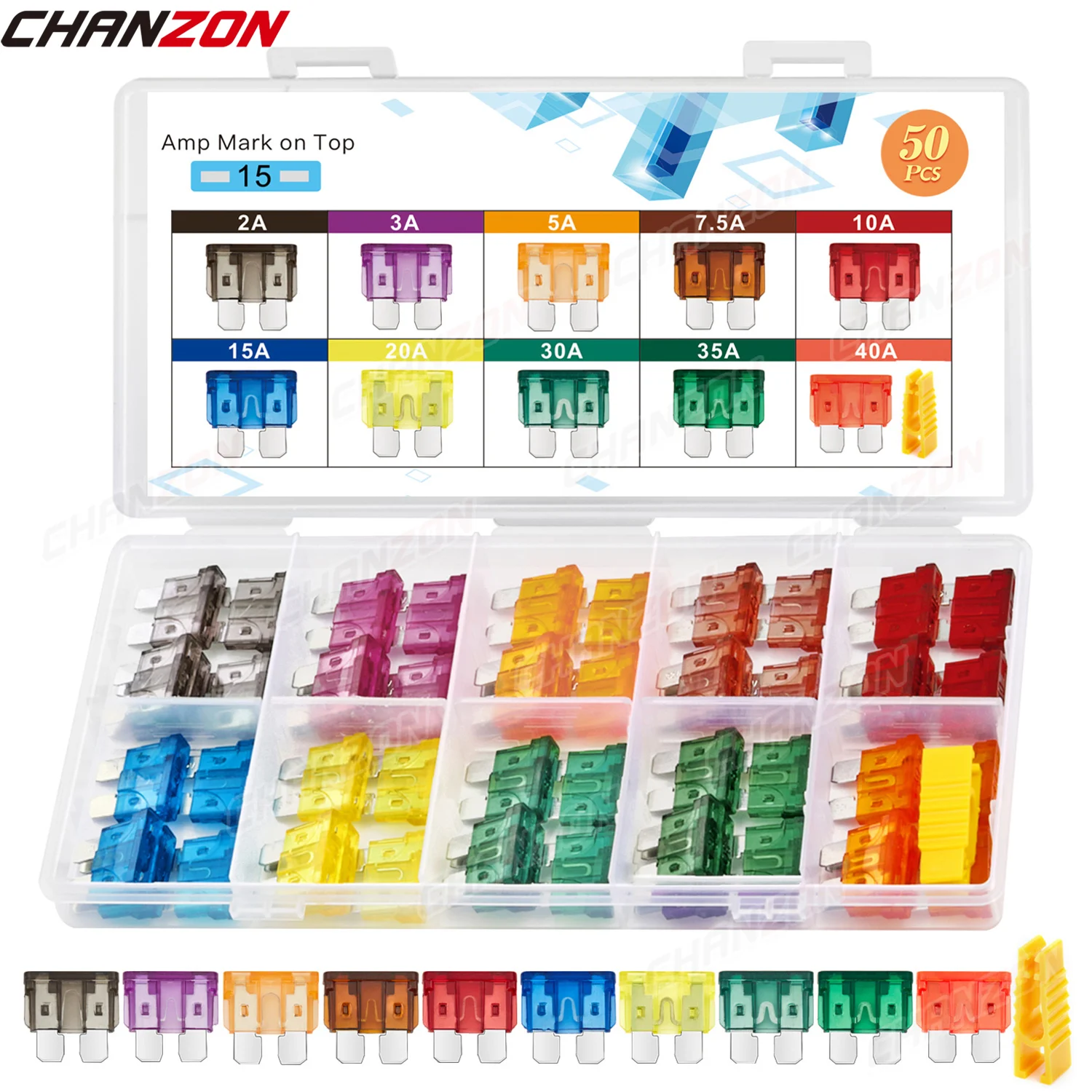 50Pcs Medium Car Fu…