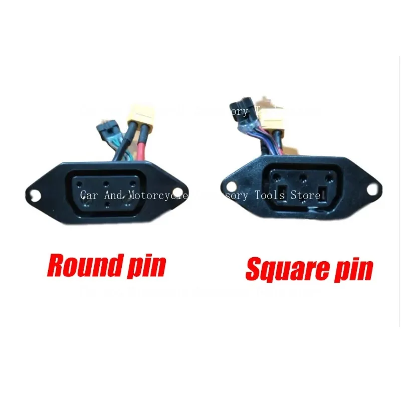 Suitable For Super Soco TC TS TSX CU DU RU Lithium Battery Connector Charger Socket Line Circular Line Square