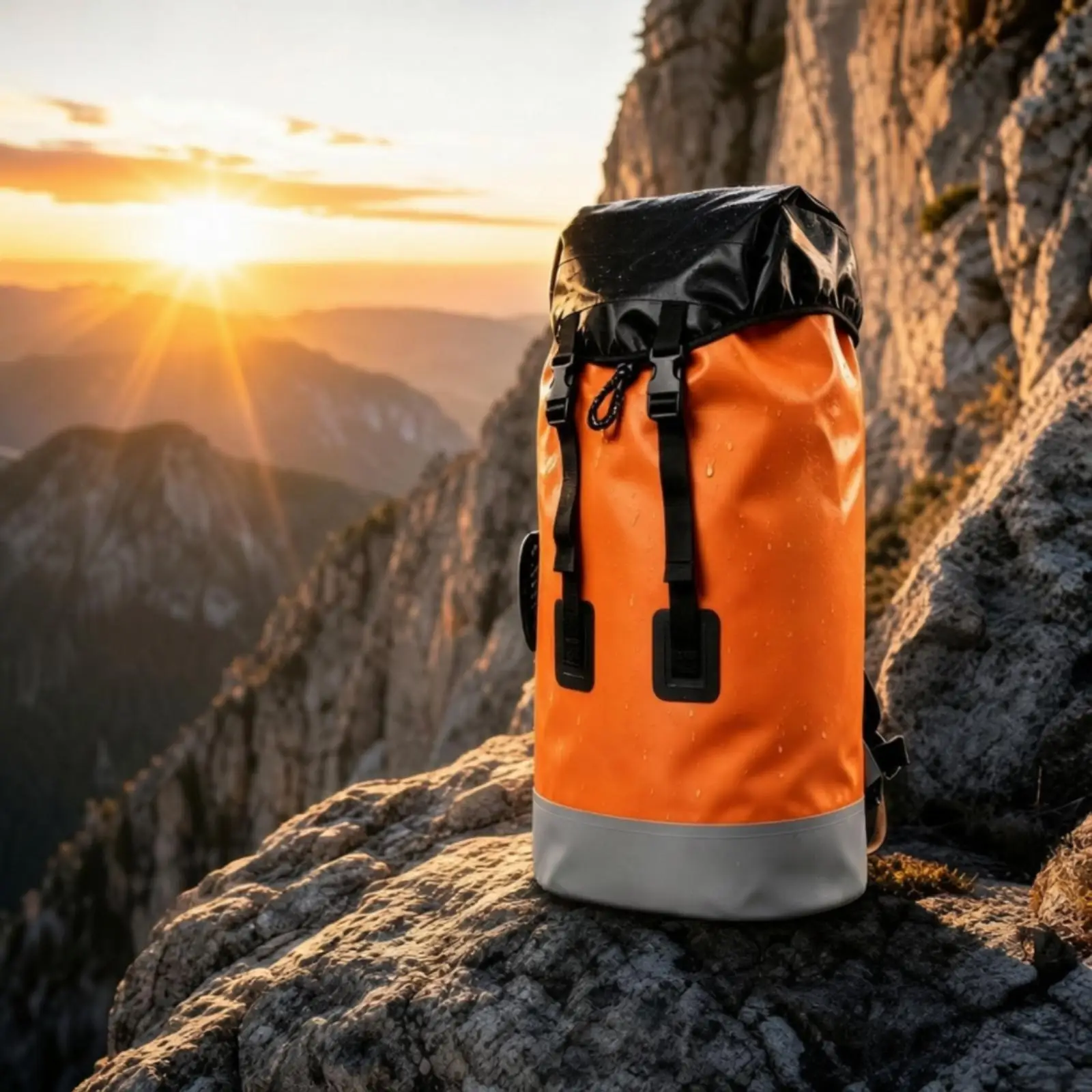 Versatile Rope Equipment Storage Bag for Technical Outdoor Use Waterproof PVC Mesh Backpack with Multiple Carry Options