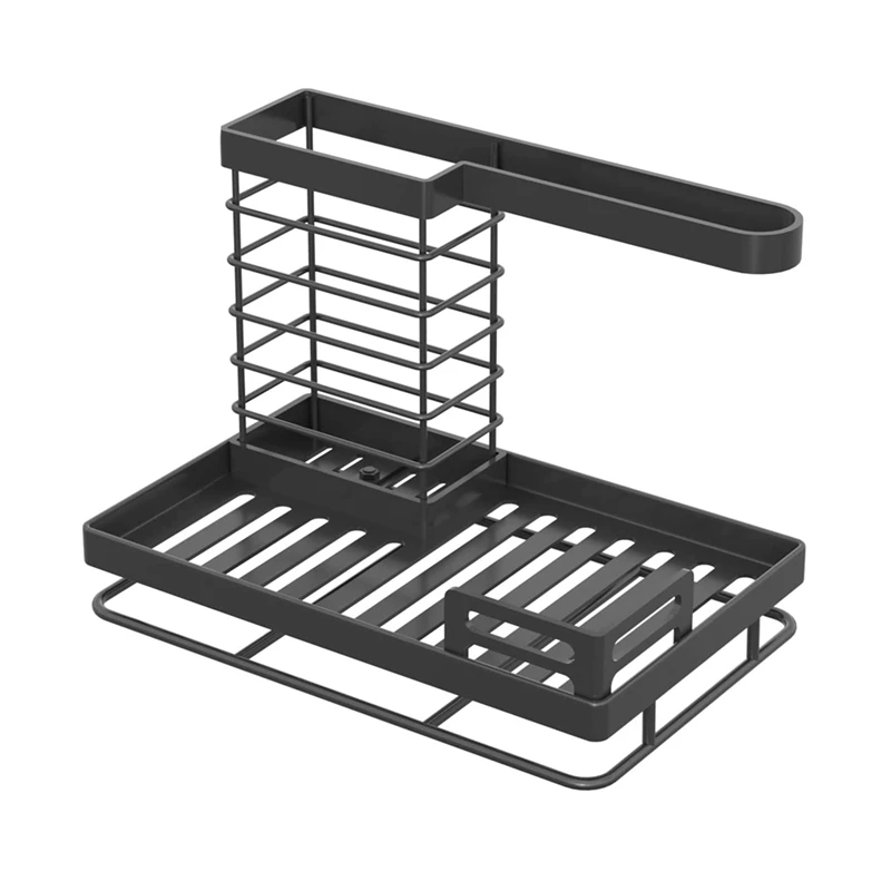 

Sink Organiser Sink Caddy Kitchen Stainless Steel Storage & Organisation Sponge Holder With Drip Tray, Kitchen Aid