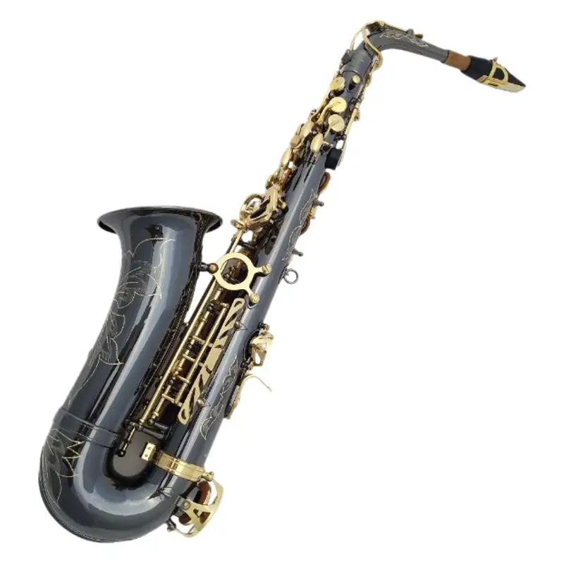 Alto Saxophone in Brass Flat B-key, Playing Saxophone Wind Instruments for Adult Beginners