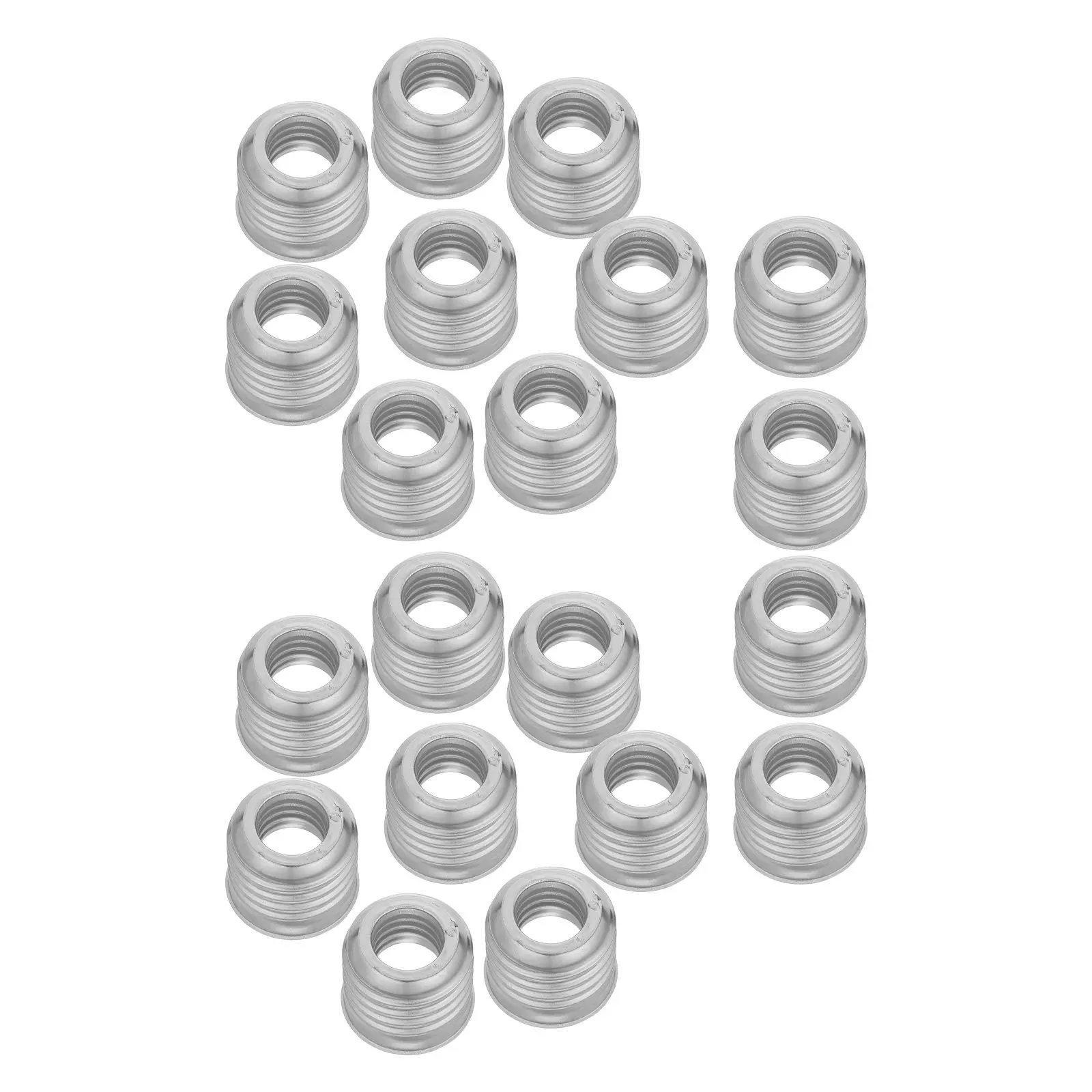 Adaptador de enchufe de lámpara E27 a E14, reductor de enchufe de iluminación interior para el hogar, dormitorio, lámpara de mesa, accesorio de iluminación, 20 piezas