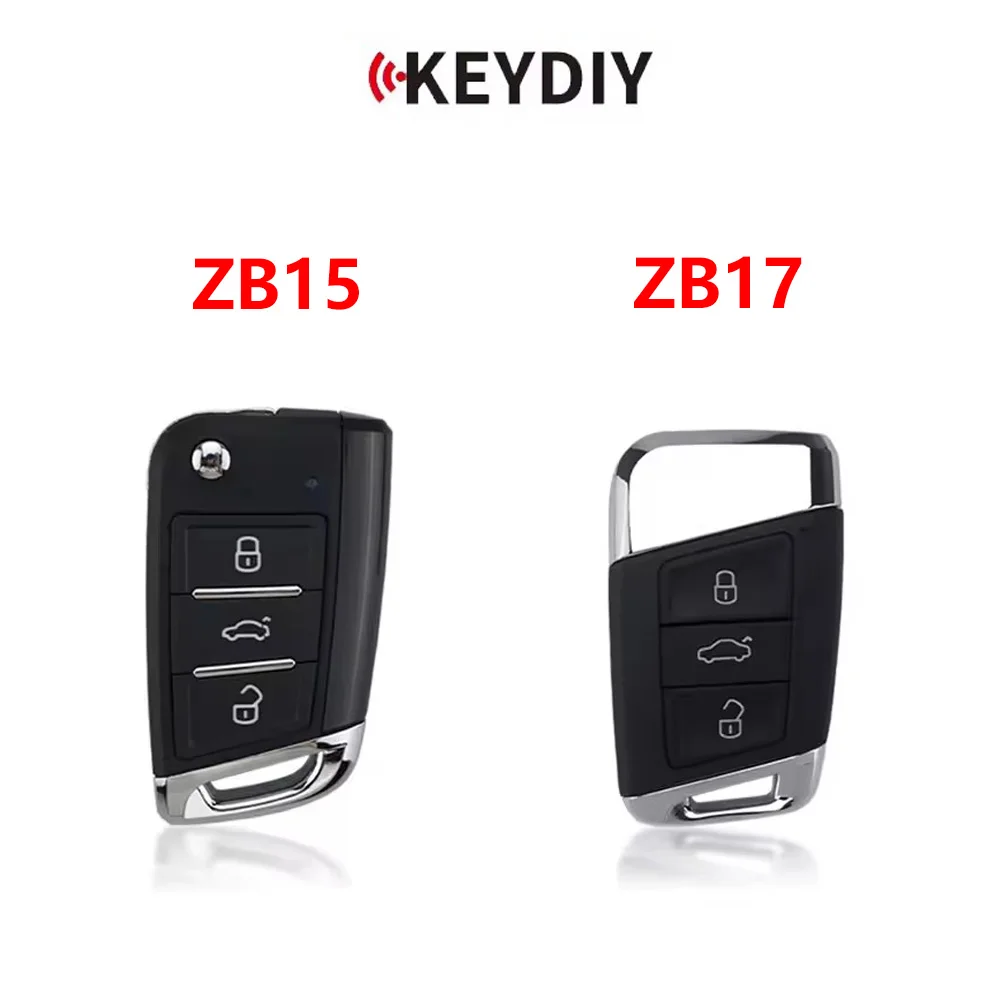 

KEYDIY KD ZB15/ZB17 Universal Smart Flip Remote Key 3 Buttons for VW for KD-X2 Fit More than 2000 Models