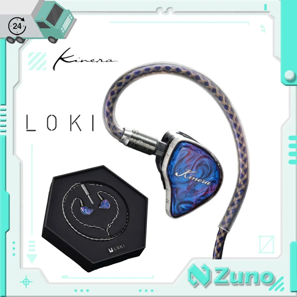 【Zuno Choice】KINERA LOKI Divine Mark Проводные наушники Limited Hi-Fi с динамическим сбалансированным монитором костной проводимости