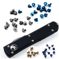 20pcs/Set TC4 Titanium Alloy Knife Handle Triangle Screws for Microtech UTX-85 UTX85 Fold Knives CNC Custom DIY Make Accessories