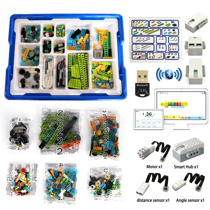 

New High-tech Parts Wedoing Robotics Construction Core Set Building Blocks Compatible With We-do 3.0 Educational Diy Toys