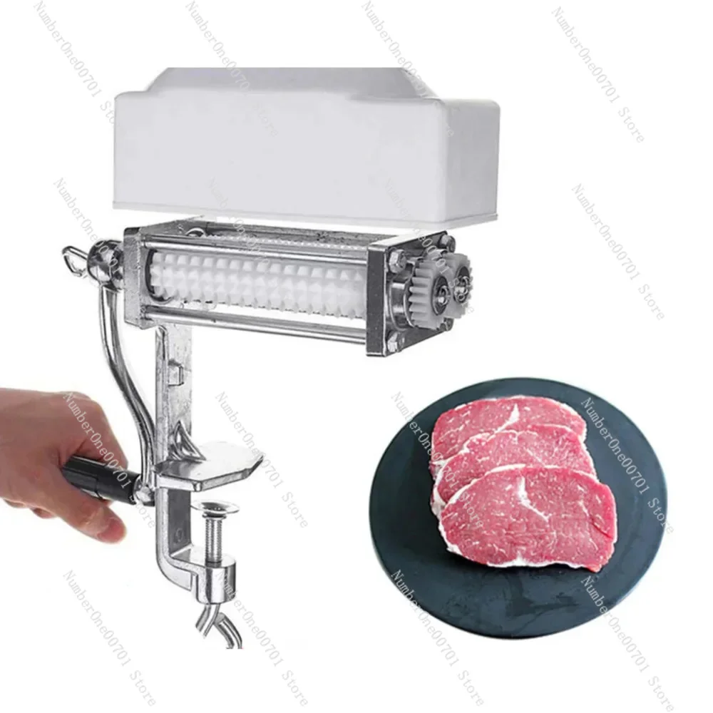 Manual Aluminum Tenderizer, Household Small Tender Meat Floss Machine, Cast Iron Manual Tenderizer, Meat Tenderer