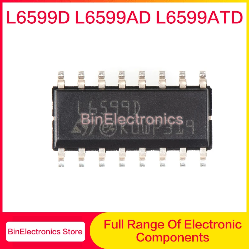 10Pcs/Lot L6599D L6599AD L6599ATD SOP-16 Liquid Crystal Power Supply Chip New Original