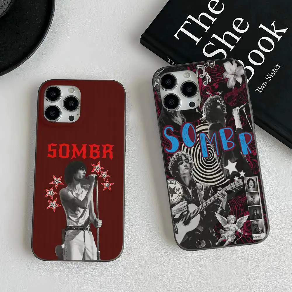 Popularity Soars S-Sombr Singer Corrugated Stripe Phone Case For IPhone 17 16 15 14 13 12 11 Pro Max Plus Pro Shockproof Cover