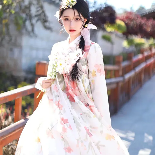 Hanbok style wedding dress hotsell