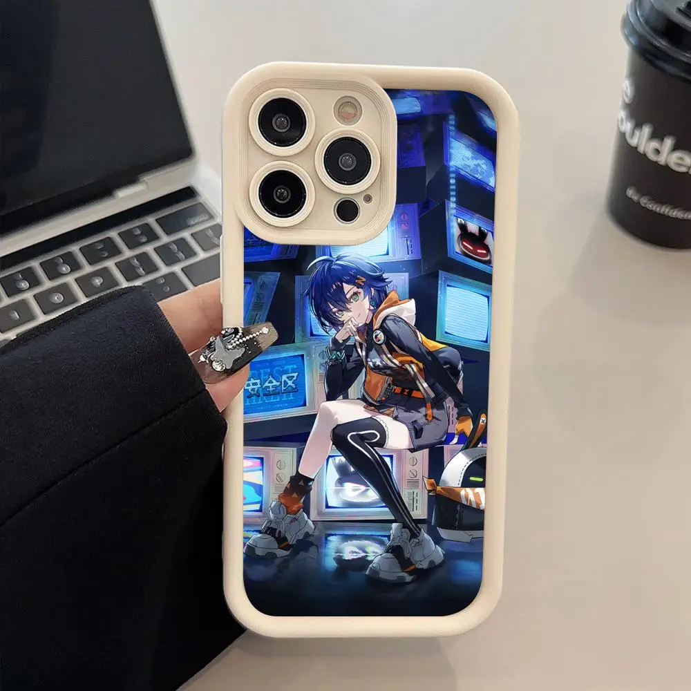 

Чехол для телефона Zenless Zone Zero Belle для iPhone 17, 16, 15, 14, 13, 12, 11 Air Pro Max Plus, утолщенный цветной чехол из ТПУ, роскошные мобильные телефоны