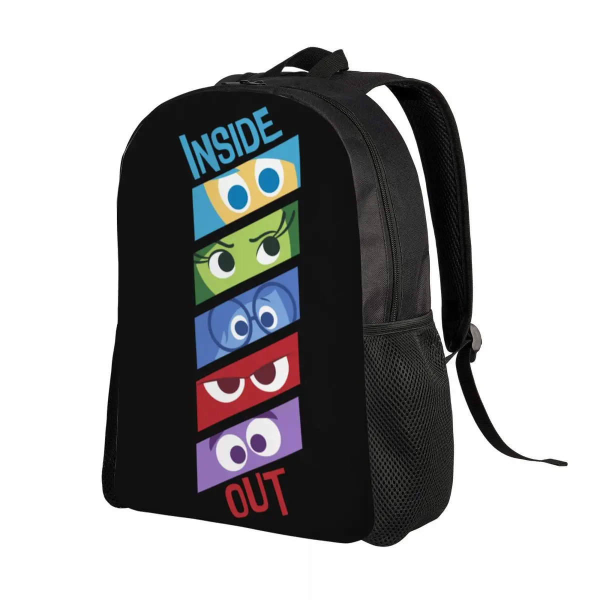 Custom Inside Out Emotion Panels Travel Backpack Men Women School Computer Bookbag College Student Daypack Bags