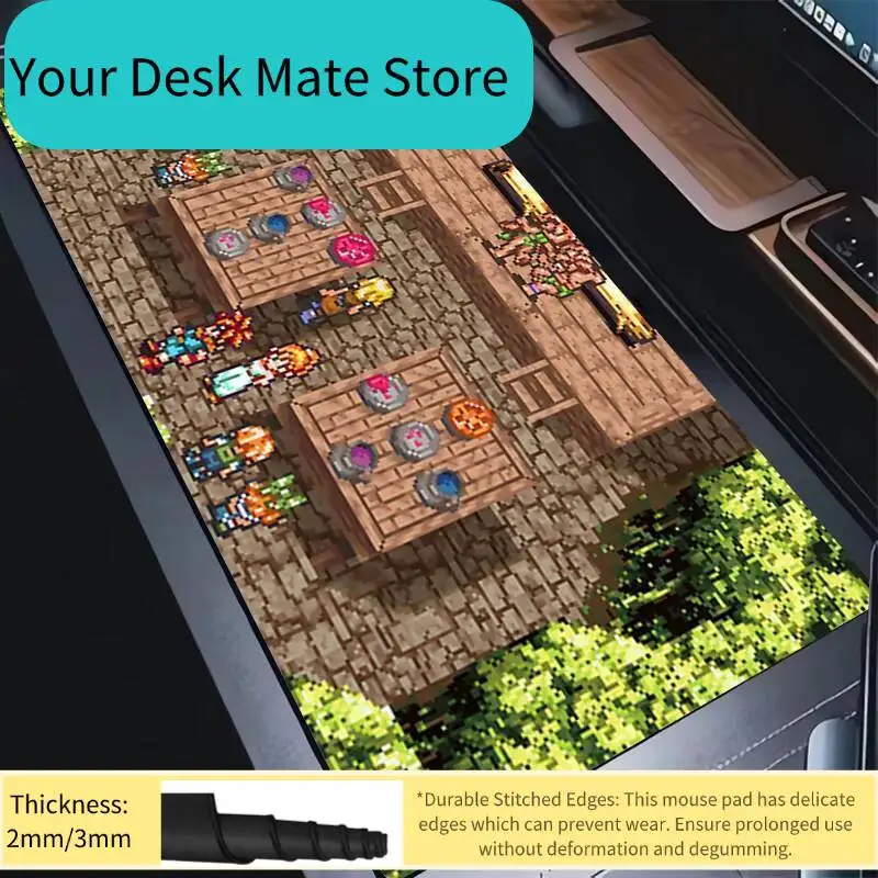 Mouse Pad Laptop Pixel Art Forest HD Print Mousepad Computer Anime Trigger Keyboard Pad PC Gaming Gamer Desk Mouse Mat