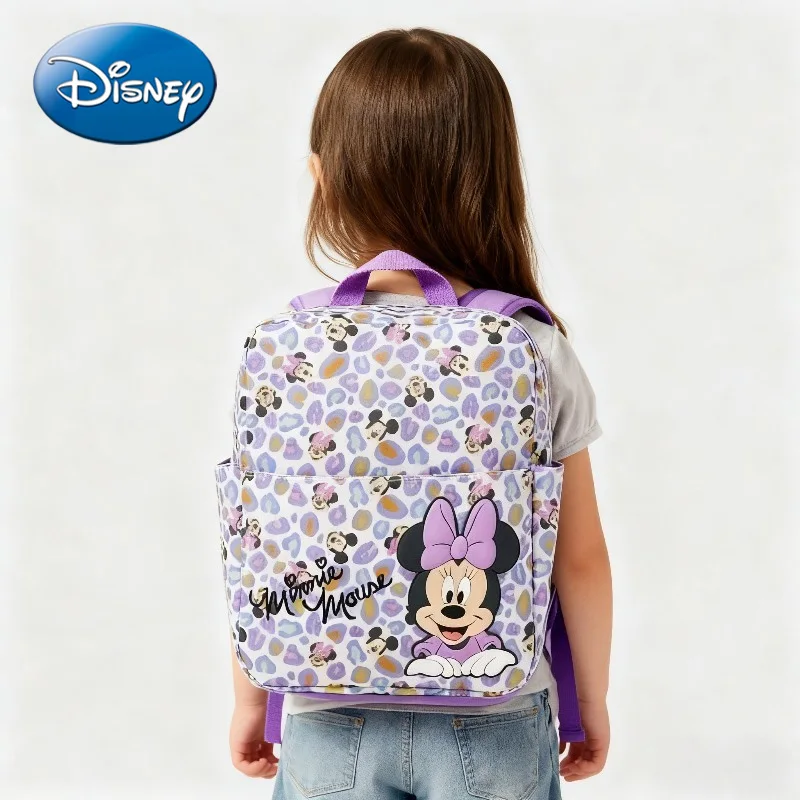 

Disney 2025 новый детский школьный рюкзак с Минни из мультфильма, милый детский рюкзак с принтом Микки Мауса для мальчиков, школьный рюкзак для школьников