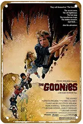 The Goonies Poster Vintage Metal Tin sign Logo Family Club Bar Cafe Bedroom Art Wall Decoration Gift 8x12 inches