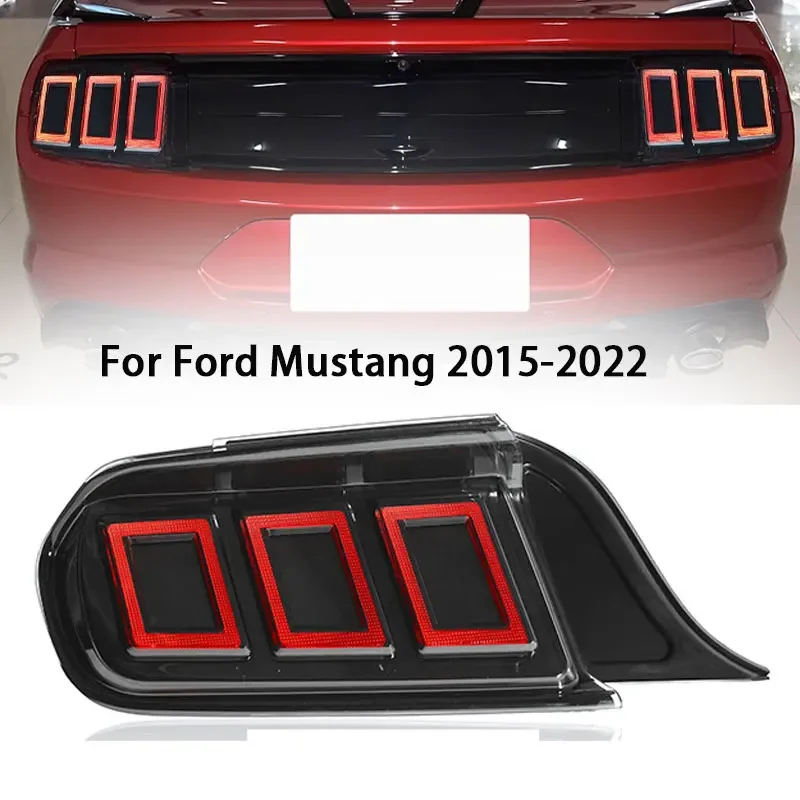 

Car Light For Ford Mustang 2015-2022 Taillight LED Bulb Dynamic Parallelogram Design Upgrade Animation DRL Tail Lamp Accessories