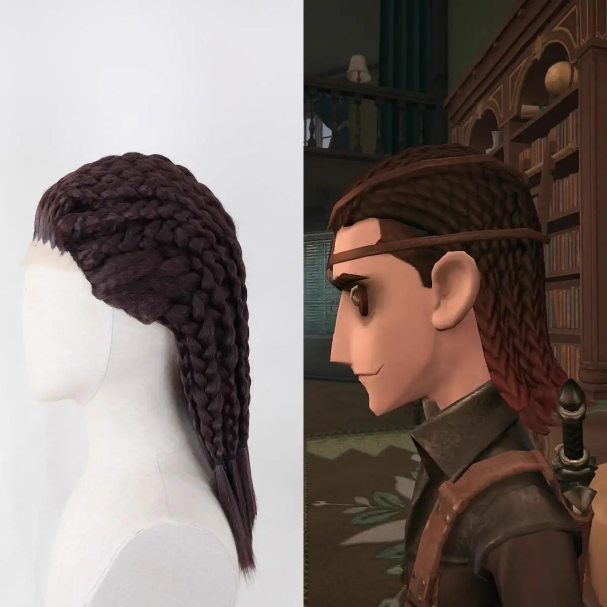 Parrucche cosplay fatte a mano per Identity V Blessed Crane Luciano Di Russo