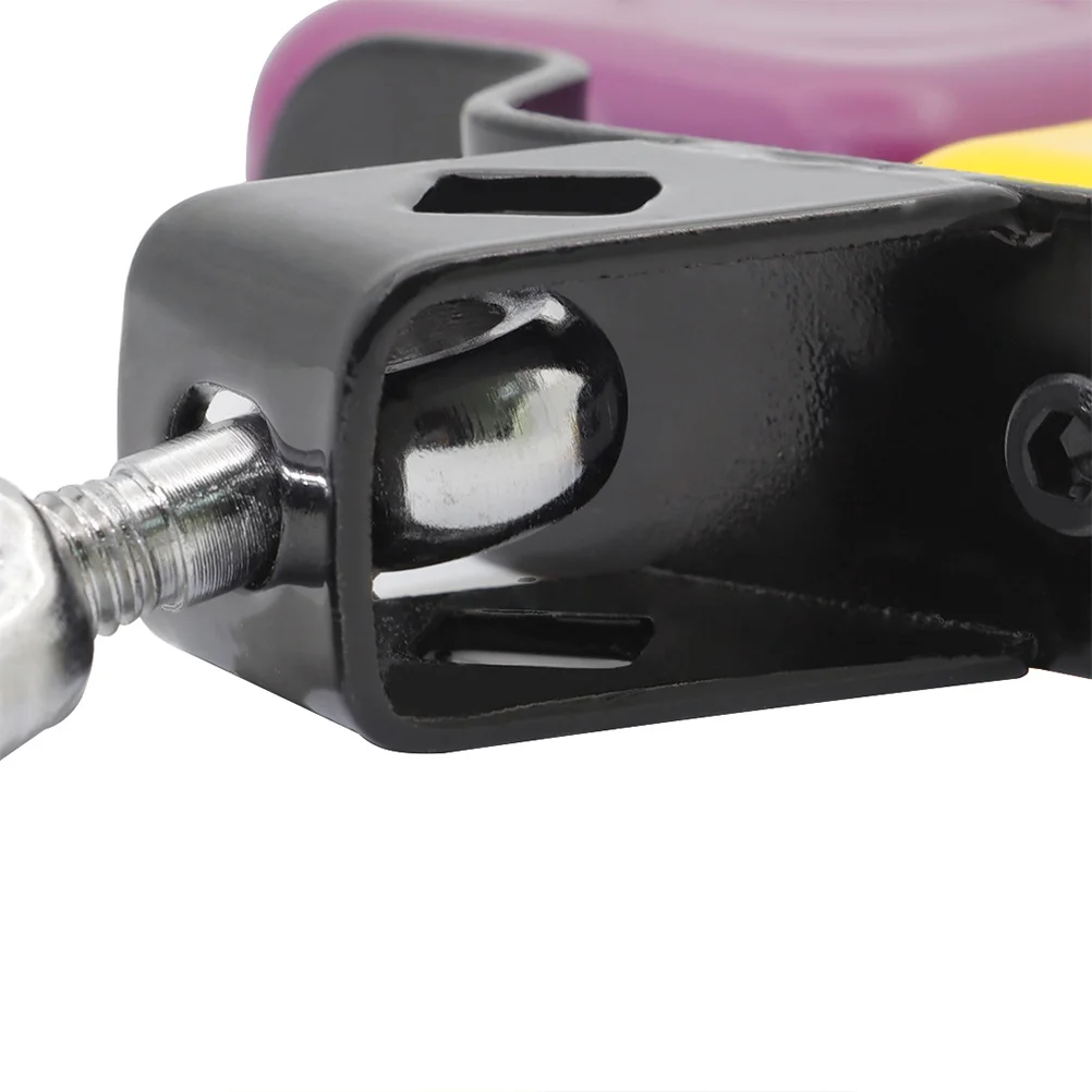 Sino de vaca de peixe de madeira quadrado amarelo roxo passo gado instrumento de percussão para crianças música ritmo aprendizagem abs