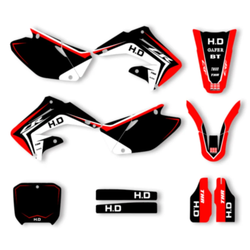 

SPACE Custom Motorcycle Graphics Background Decal for HONDA CR125 250 2002 2003 CR125 250 2004 2005-2012 Decals Stickers Kits 04