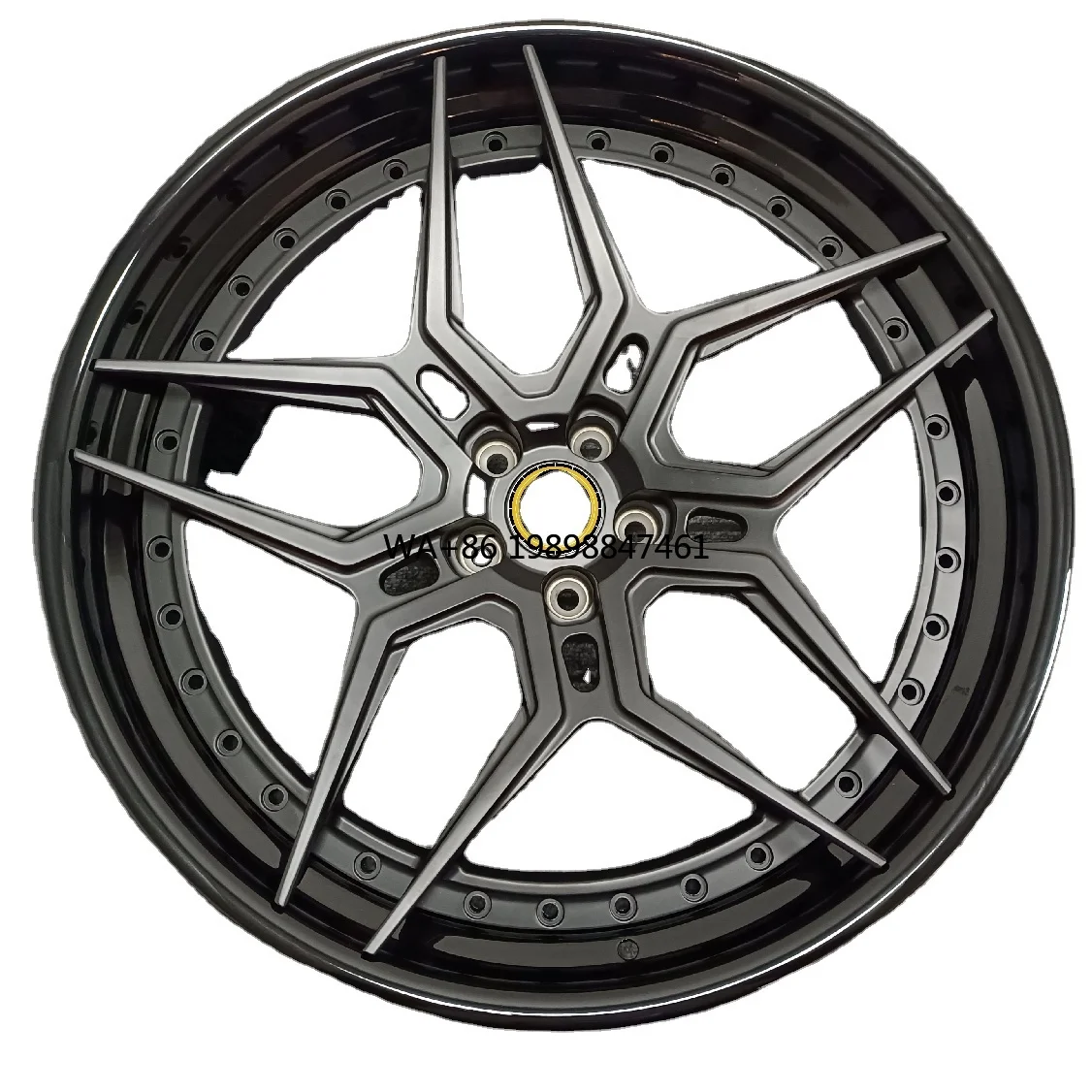 

Custom Alloy Forged 2 Piece Passenger Car Wheels 15-24 Inch Te37 5x114.3 5x127 5x120 Black Design Rims for C300 W205 F30 E90 A4