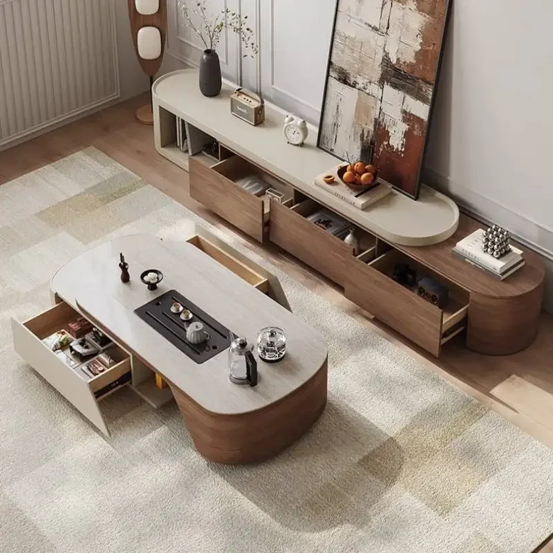 Extendable Wood Coffee Tables Storage Italian Vintage Designer Coffee Tables Japanese Nordic Mesa De Centro Furniture For Home