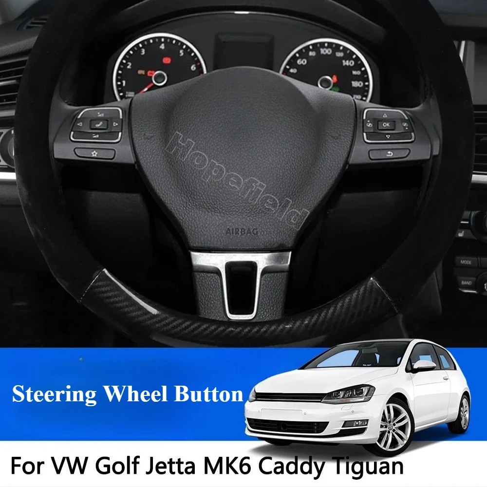 Multifunction Volante Wheel Button Steering Wheel Volume Audio Control Switch For VW Caddy Golf MK6 Jetta Tiguan 2014 Interior