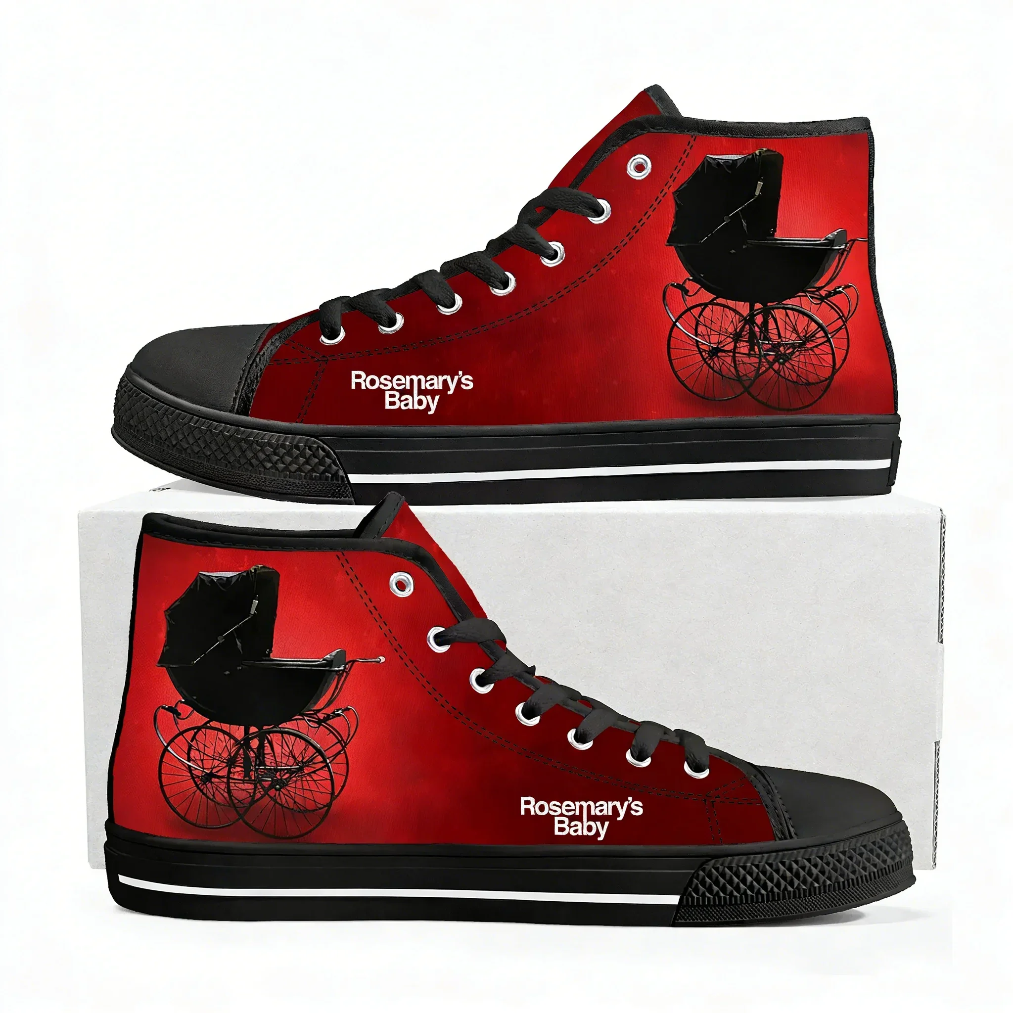 

Rosemary's Baby High Top Sneakers Men Women Teenager High Quality Fashion Trend Canvas Sneaker Built Casual Couple Custom Shoe