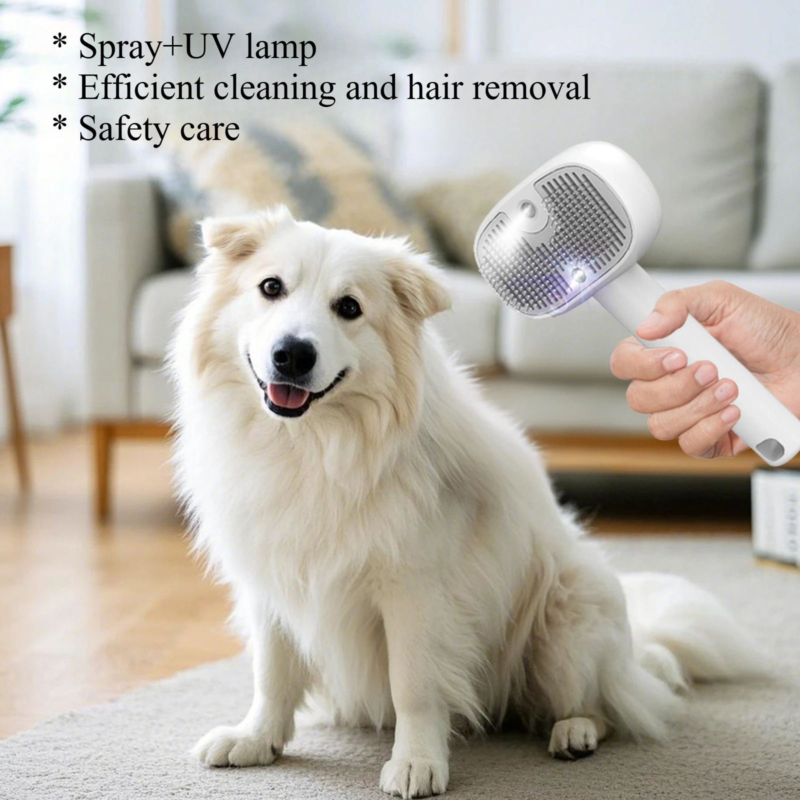 

Pet Steam Brush Cat Dog Cleaning Steamy Spray Massage Beauty Comb 3 in 1 Hair Removal Grooming Supplies Pets Accessories Comb