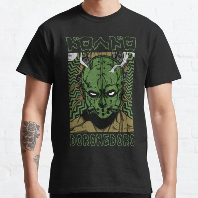 

Nikaido 0405 Manga Dorohedoro caiman Anime T shirt kaiman Manga Men's print Graphic Tee 100% cotton Y2K clothes All size tops
