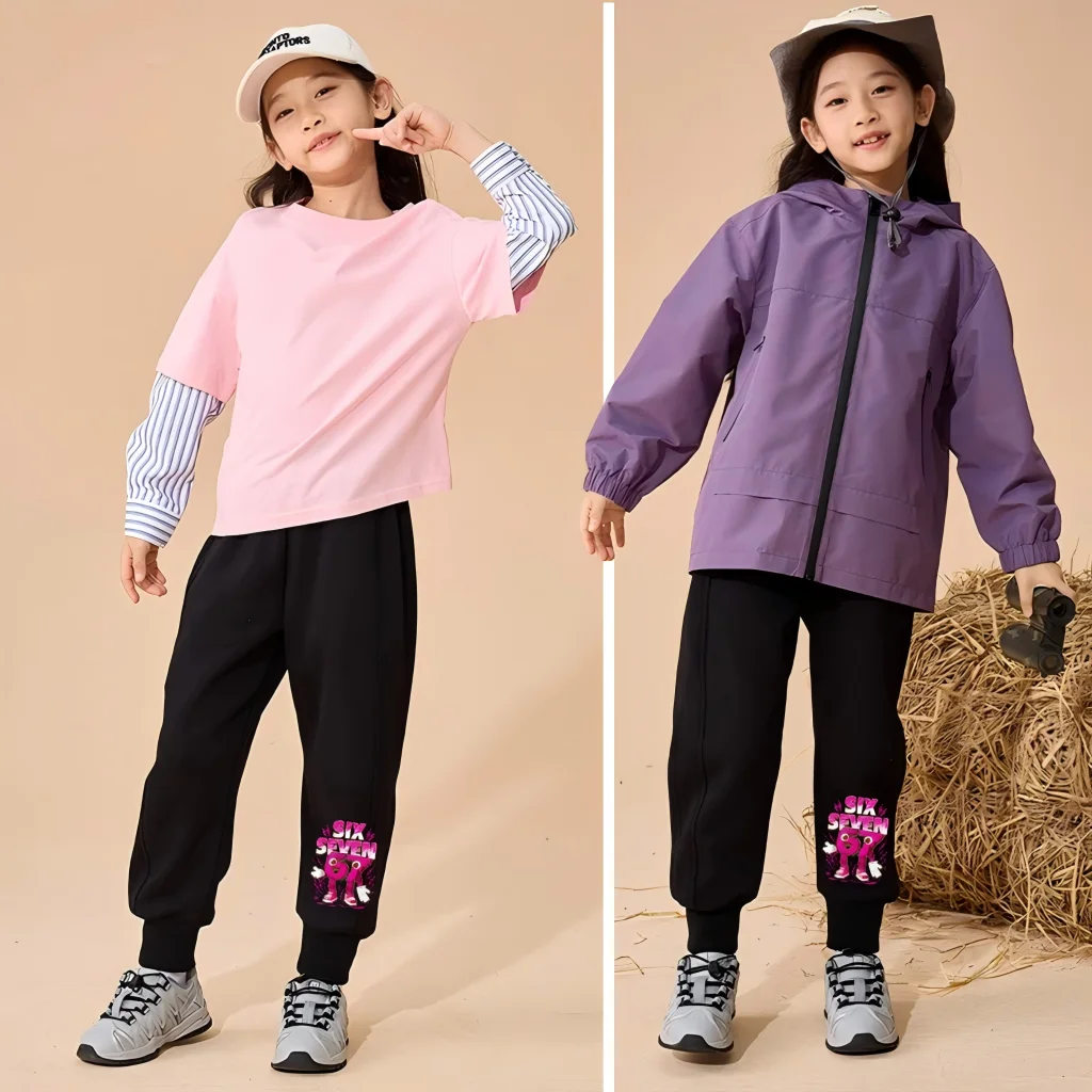 Kinderhosen, Unisex-Sporthosen, italienischer Stil, Größe 67, für den Frühling – Detail 3