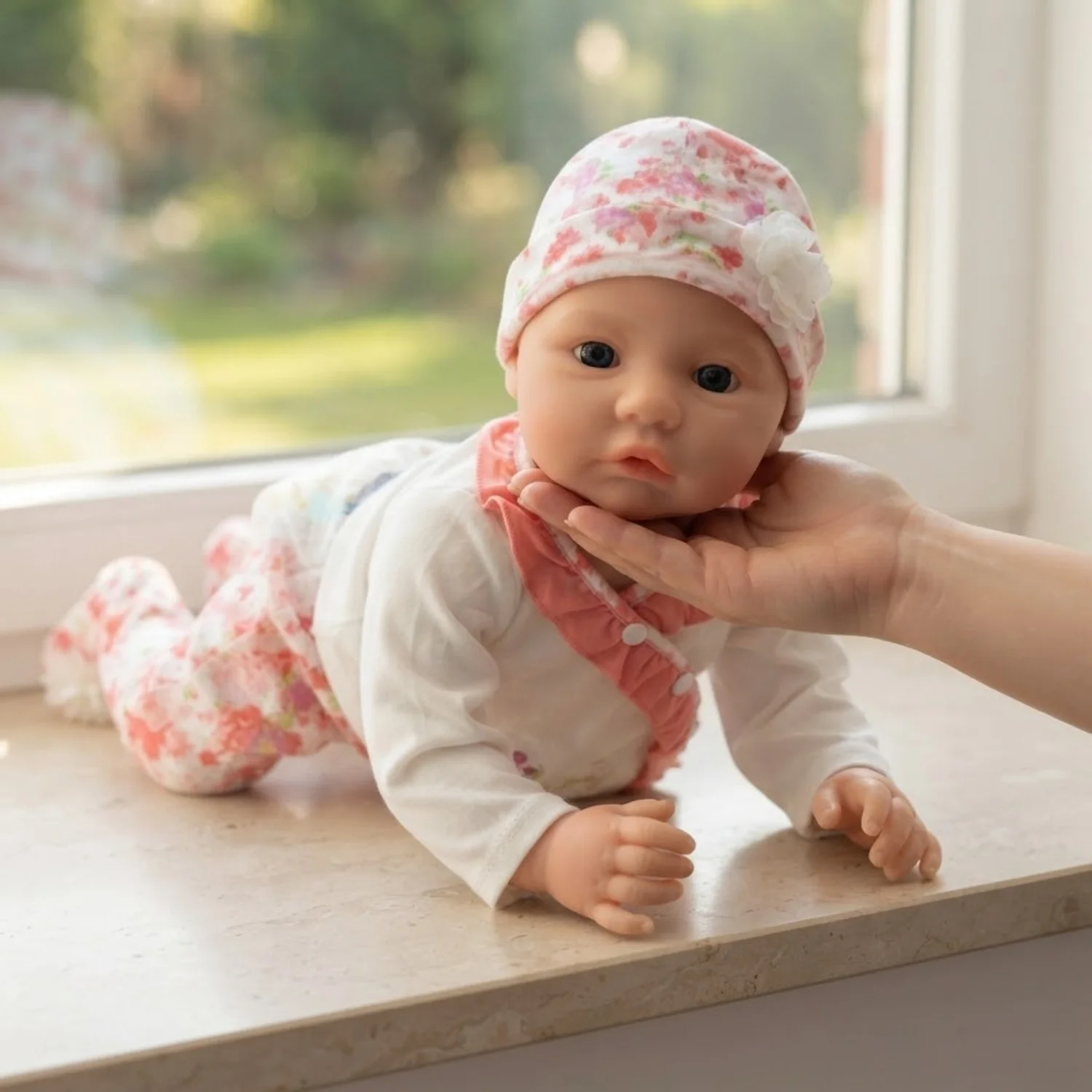 1 PC 45CM Silicone Reborn Doll Can Open Mouth Full Solid Silicone Handmade Washable Doll Toy Boneca Reborn Corpo De Silicone