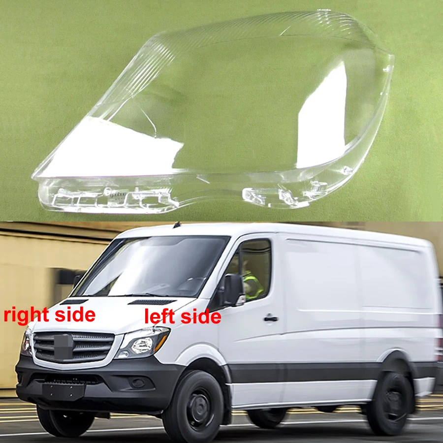 For Mercedes-Benz Sprinter 2016 2017 2018 Headlight Lens Cover Lamp Shade Headlamp Shell Plexiglass Replace Original Lampshade