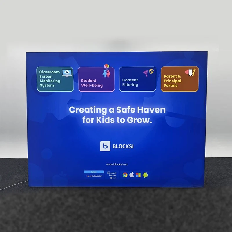 SEG Backlit Display Stand Trade Show Booth Tension Fabric Exhibition Booth Stand by Aluminium Frame