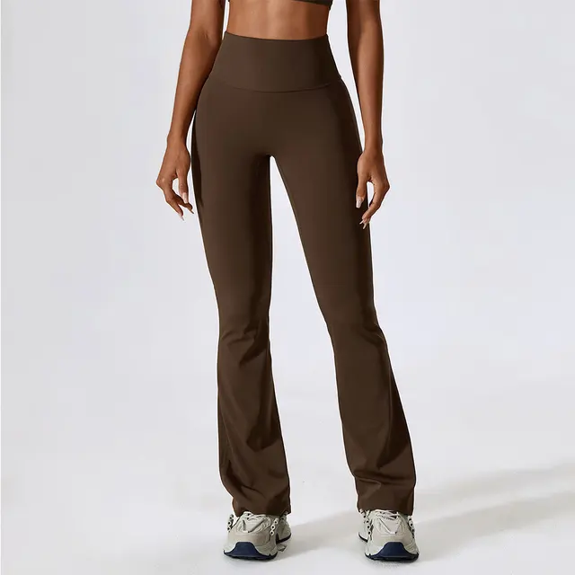 Rozkloszowane legginsy treningowe Spodnie do jogi Kobiety Wysoka talia Szerokie nogawki Spodnie damskie Siłownia Fitness Sport Rozkloszowane spodnie Spodnie do tańca latynoskiego