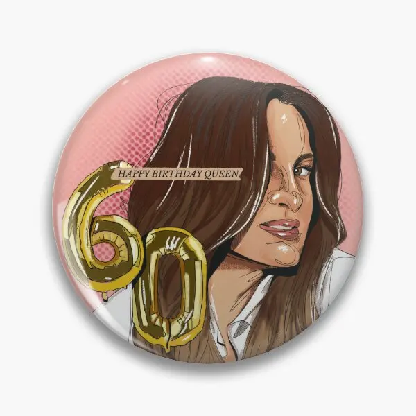 Mariska Hargitay Jan 2024  Soft Button Pin Brooch Funny Women Clothes Lapel Pin Cartoon Hat Jewelry Badge Fashion Lover Gift