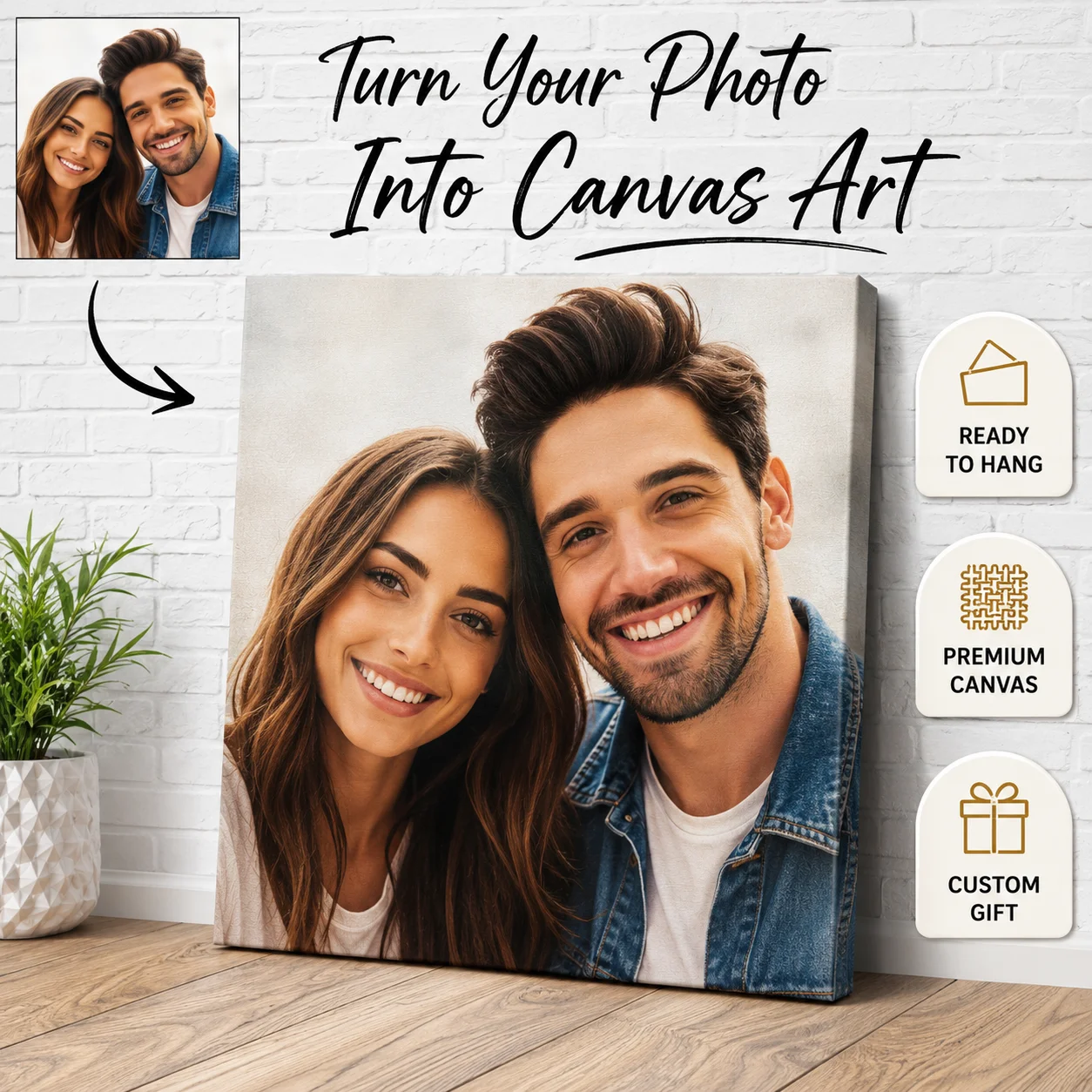 Art Print Framed - Stampa su Tela Personalizzata con Foto,
