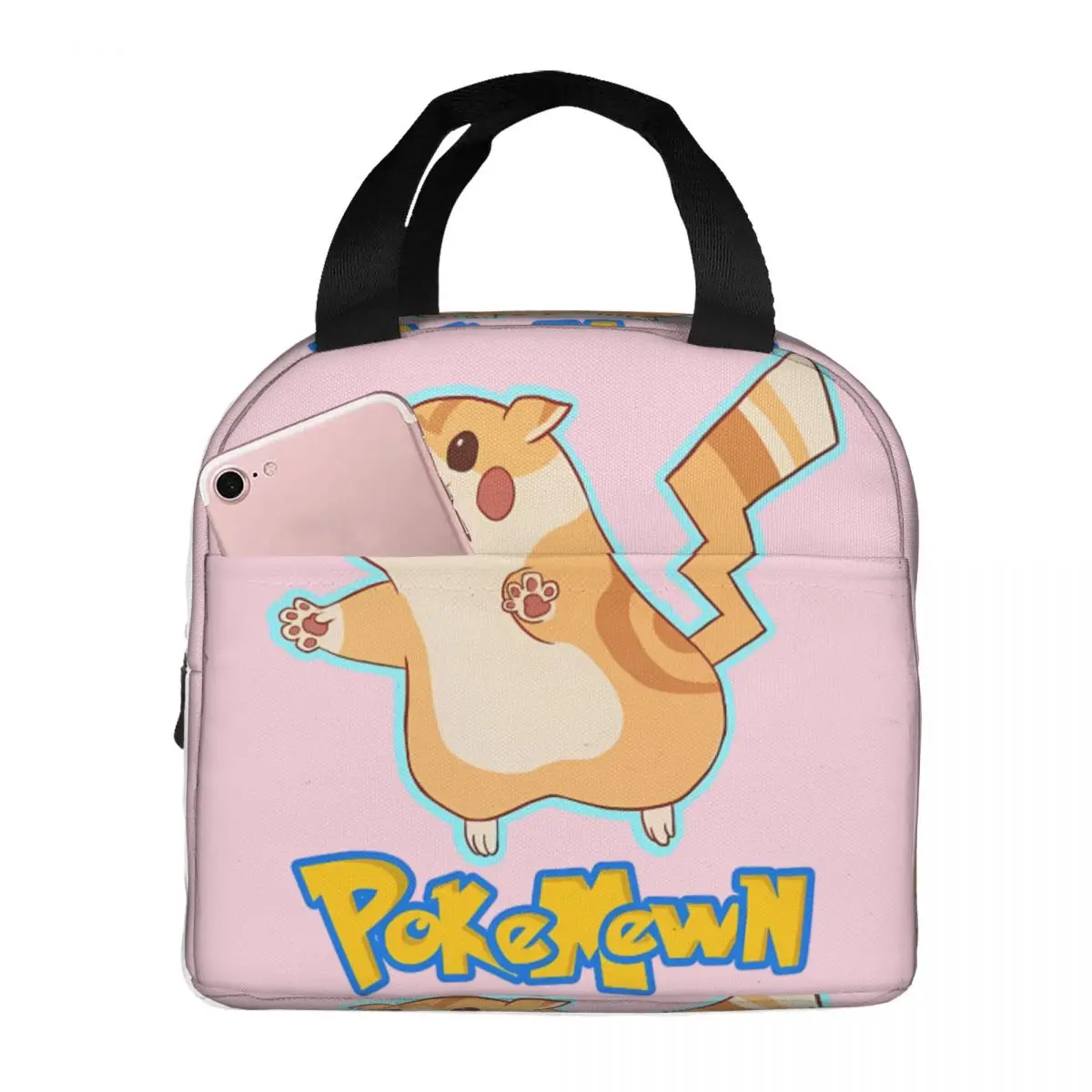 

Новинка, карманный пакет для обеда Grils Bento Box Pokemewn в виде монстра Пикачу