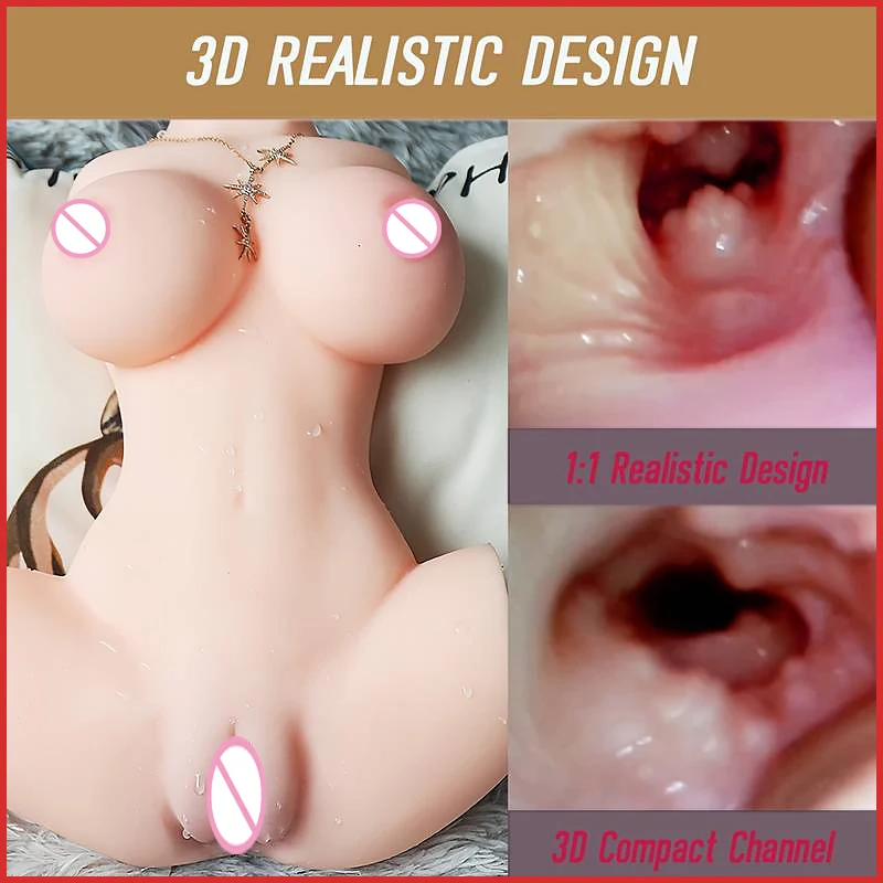 Vagina Real Doll to Masturbate for Men Sex Toys Silicone Torso Toy Pussy Full Size Realistic Rubber Woman Anime Sexdoll Ass 18