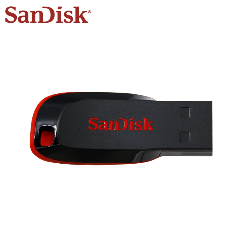 SanDisk-Cartão de Memória Flash Criptografado, USB 2.0, Pen Drive Cruzer CZ50, 16GB, 32GB, 64GB, 128GB, USB 2.0, FAT32, Atacado