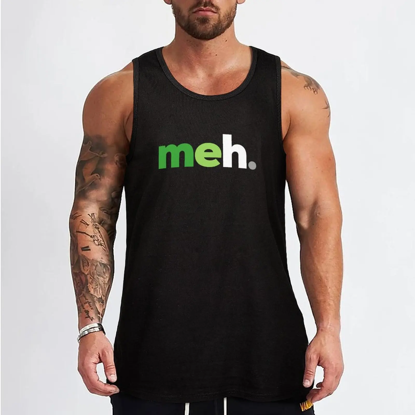 Romance? meh. Aromantic Pride Tank Top summer clothes man 2025 summer clothes for men