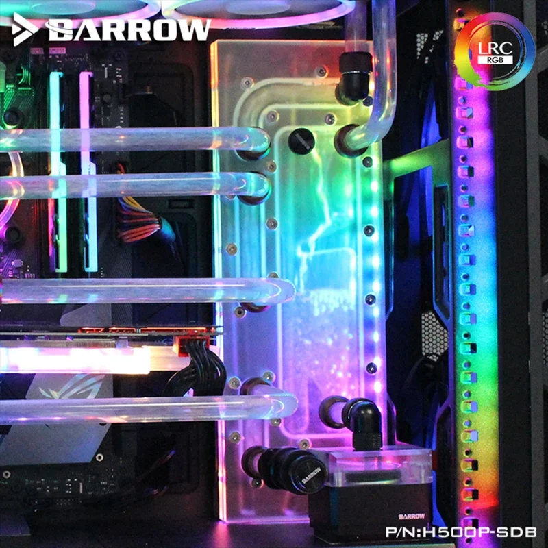 

Barrow H500P-SDB V1,Waterway Boards For CoolerMaster H500P Case,For Intel CPU Water Block & Single GPU Building