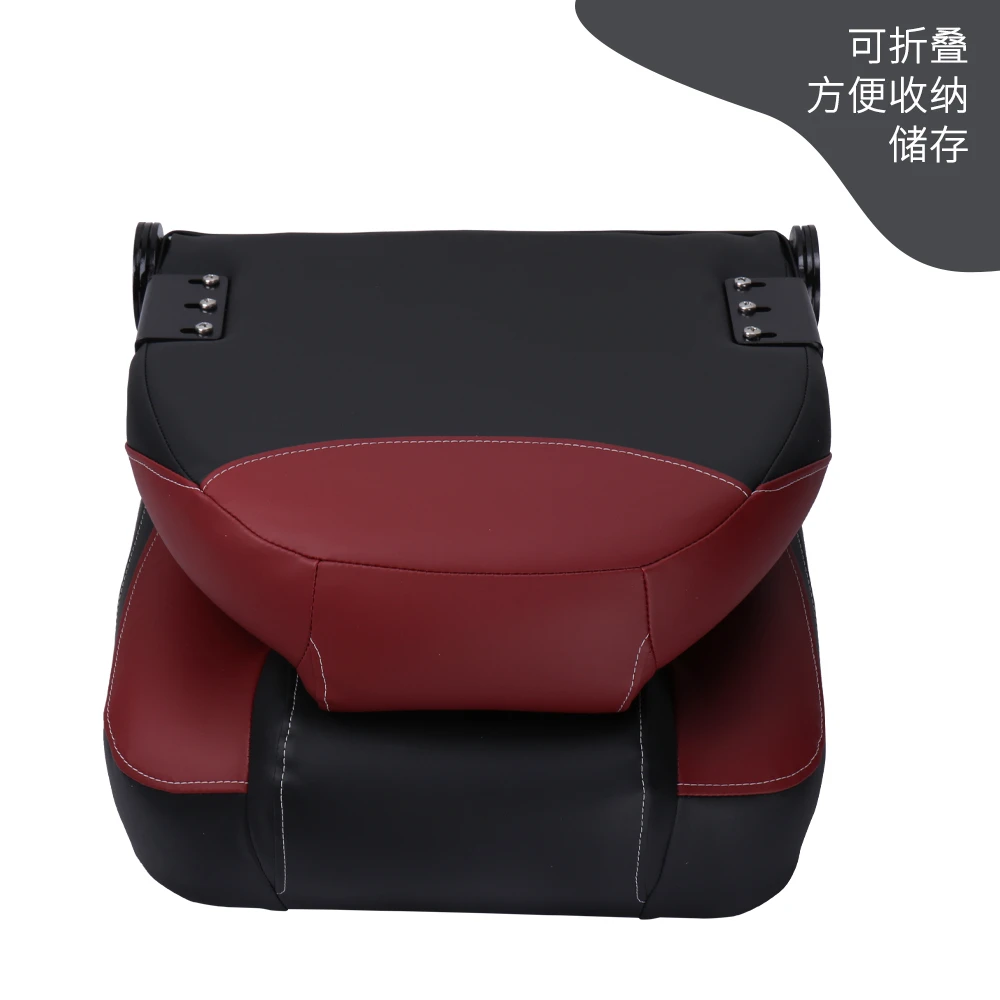 Asiento giratorio plegable para barco rojo y negro - imagen 5