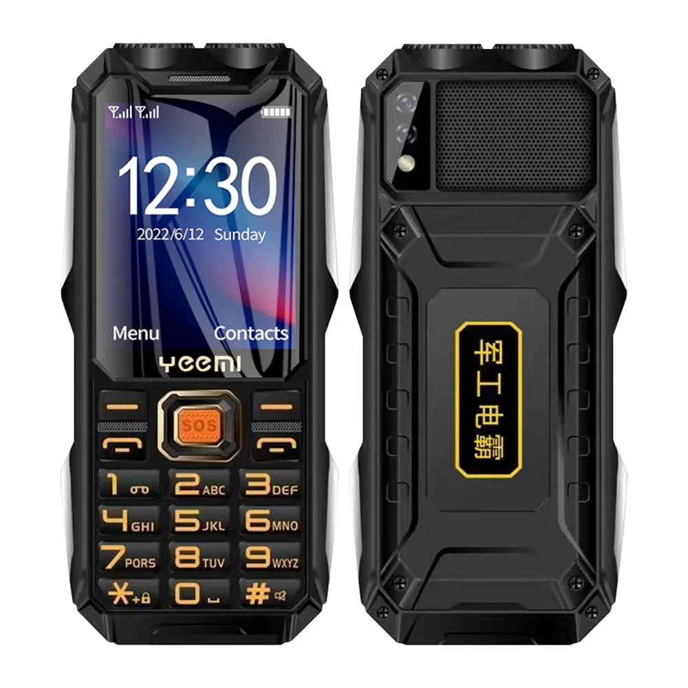 YeeMI Q8 4G Wytrzymały telefon Wodoodporny, pełnopasmowy telefon z funkcją 2,6 cala HD Przycisk SOS Duży głośnik LED Światło 16800 mAh Bateria — zdjęcie produktu 8