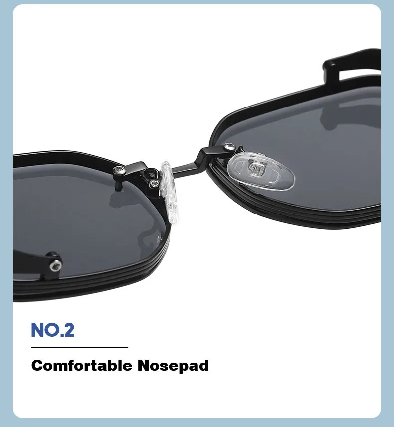 2024 Steampunk Sonnenbrille Für Männer Modische Platz Punk Mode Gläser Designer Sonnenbrille Frauen Trendy Gafas De Sol Hombre – Detail 20