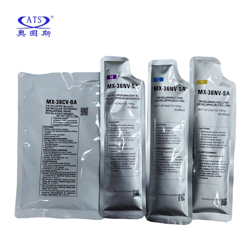 4PCS/Set mx36 MX36 mx-36 Developer Powder For Sharp MX 2018 2310 2318 3118 3618 2010 MX2018 MX2310 MX2318 MX3118 MX3618 MX2010