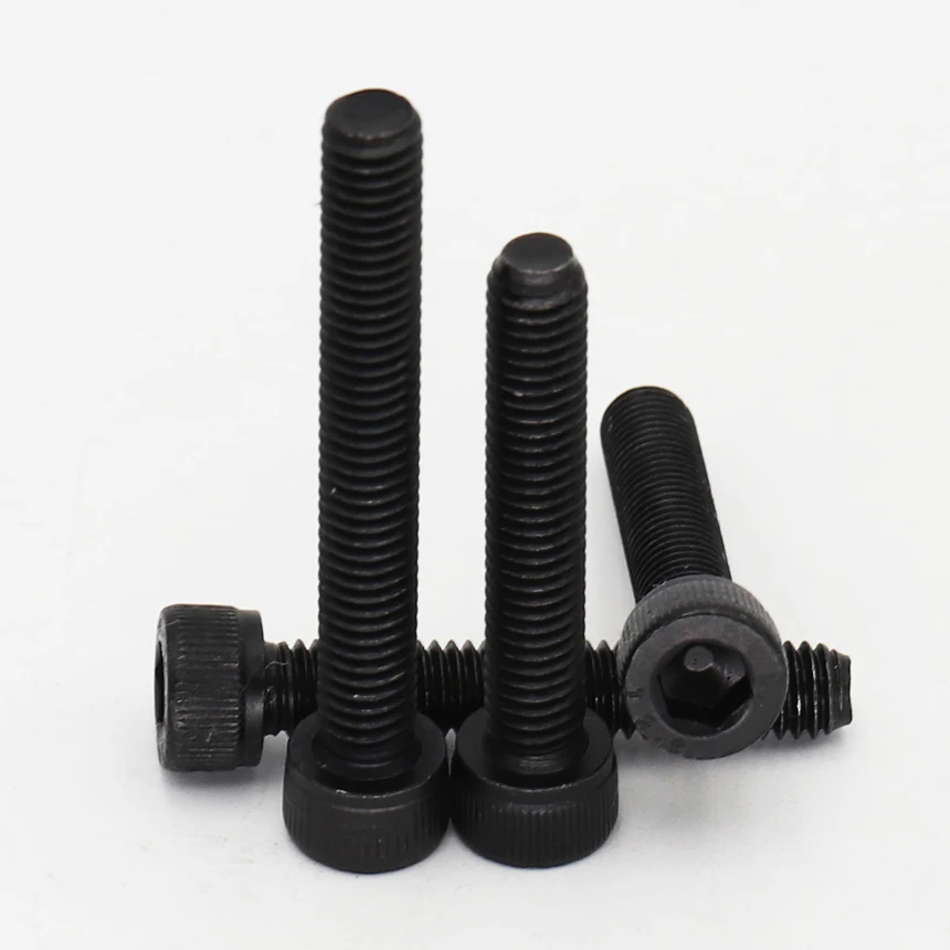 M3 M4*3/4/5/10/15/20/30/40/50/60/90-100mm DIN912 12.9 Grade Steel Full Thread Inner Hexagon Hex Socket Allen Head Cap Bolt Screw